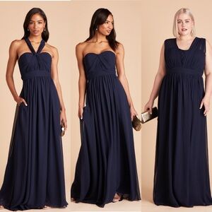 NWT Birdy Grey Grace size small navy blue bridesmaid dress convertible wedding